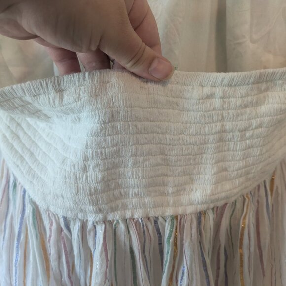 Anthropologie Floreat White Multi-Color Embroidered Halter Top - Picture 10 of 13